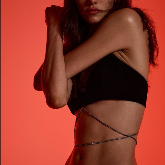 ZARA BNWT Jewel Crop Top - Picture 4 of 7